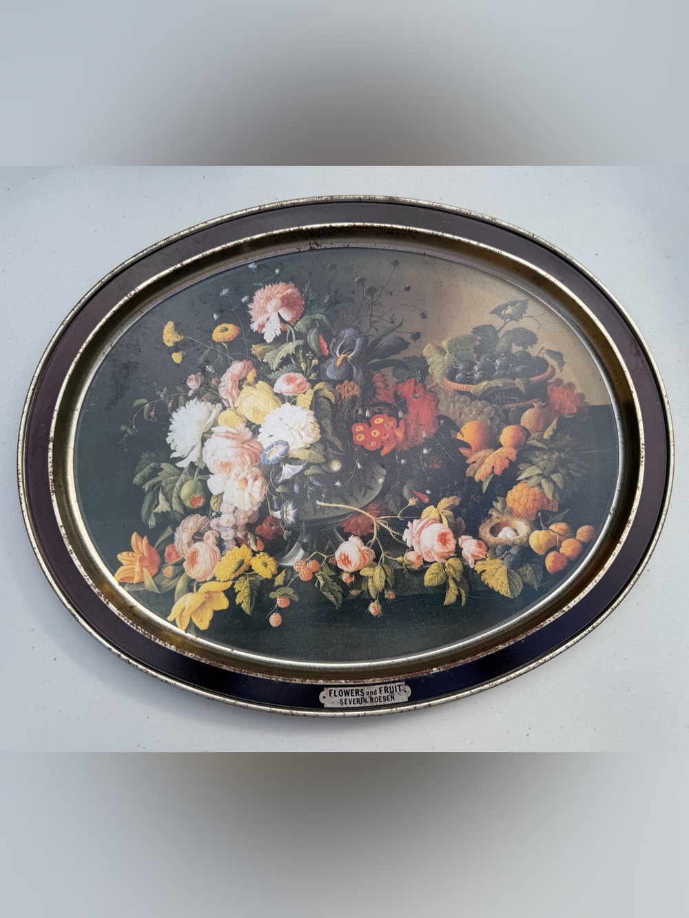Vintage Sunshine Biscuits Tin - Severin Roesen Flowers & Fruit Limited Edition